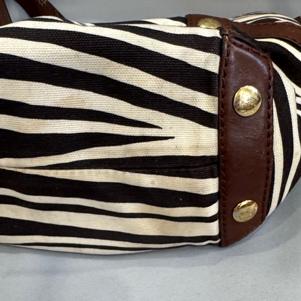 Michael Kors Zebra Print Tote Bag – Chain & Leather Straps - Picture 8 of 13